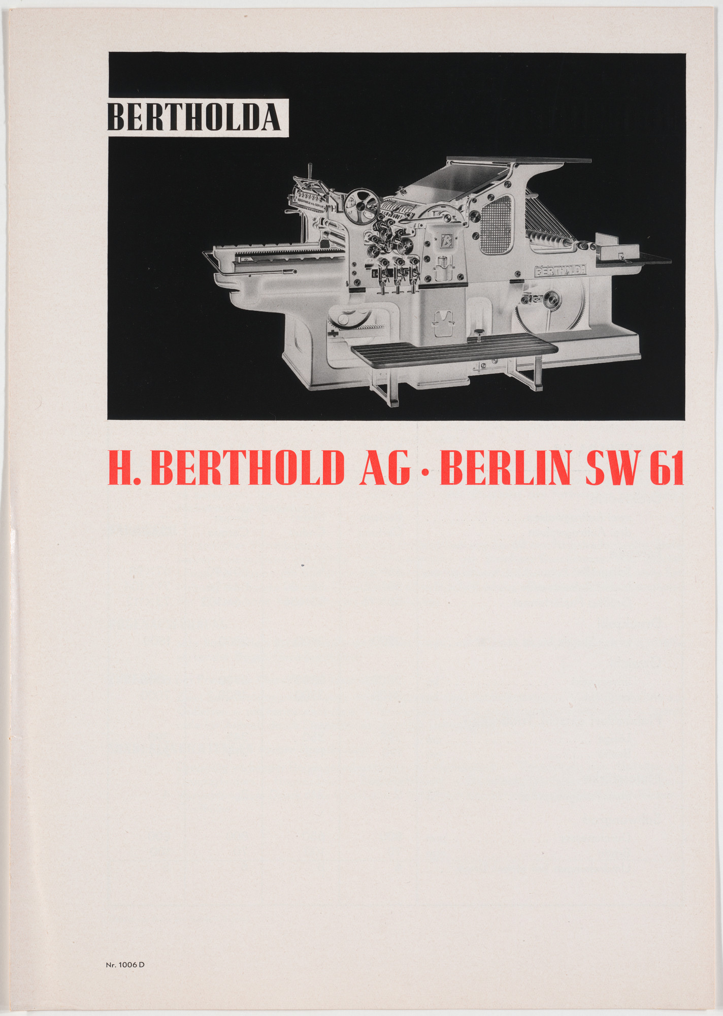 Georg Trump. Bertholda