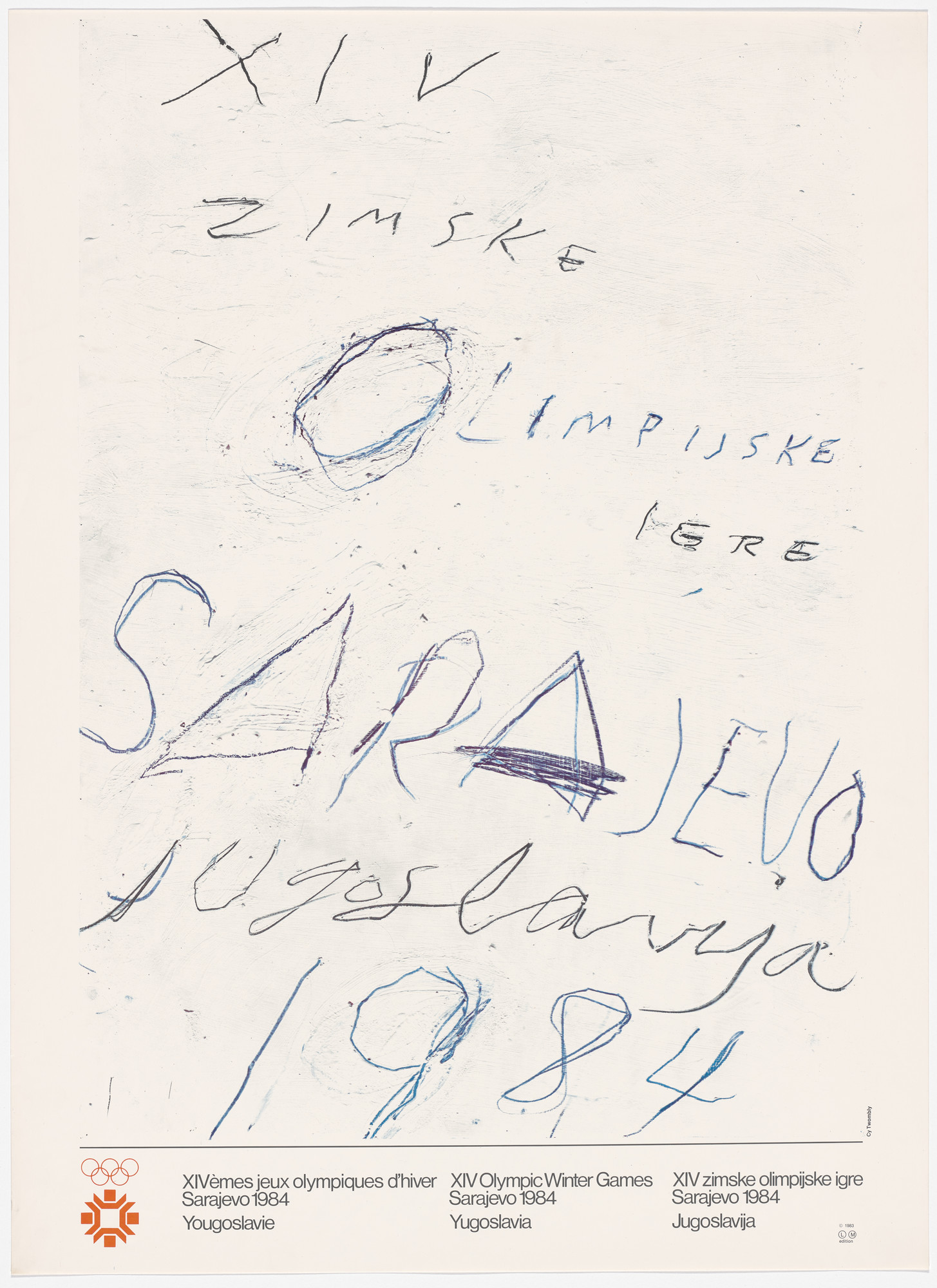 Cy Twombly. Sarajevo 1984 Winter Olympics