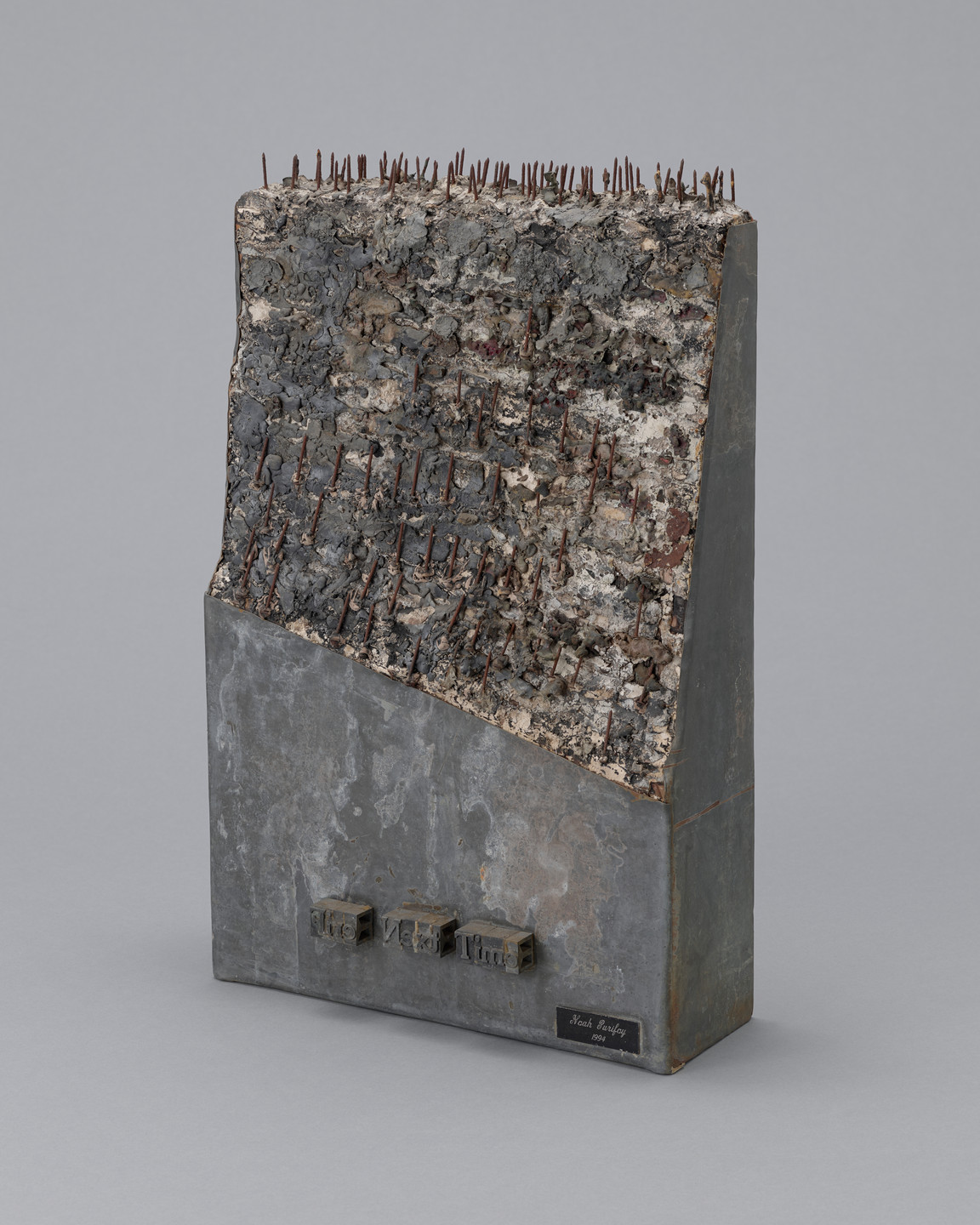 Noah Purifoy. Fire Next Time II (After James Baldwin), Desert Tombstone Series. 1994–1995