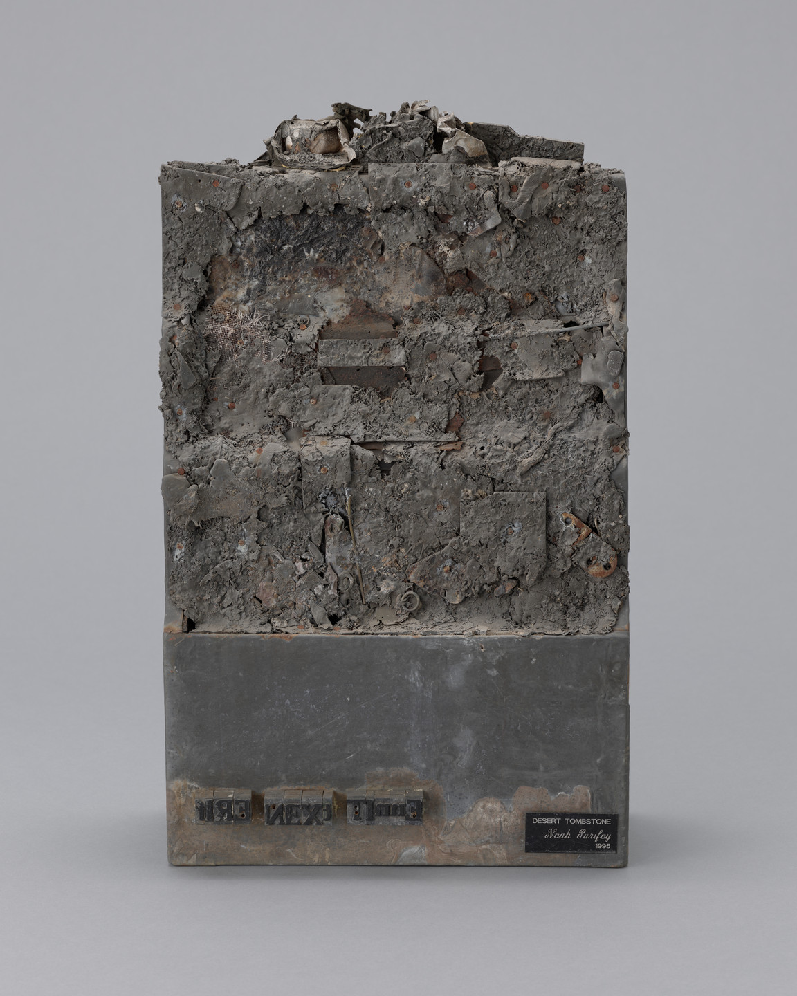 Noah Purifoy. Fire Next Time III (After James Baldwin), Desert Tombstone Series. 1994–1995