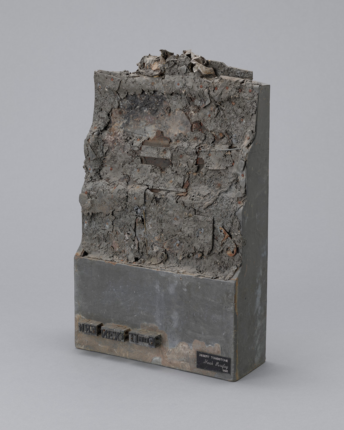 Noah Purifoy. Fire Next Time III (After James Baldwin), Desert Tombstone Series. 1994–1995
