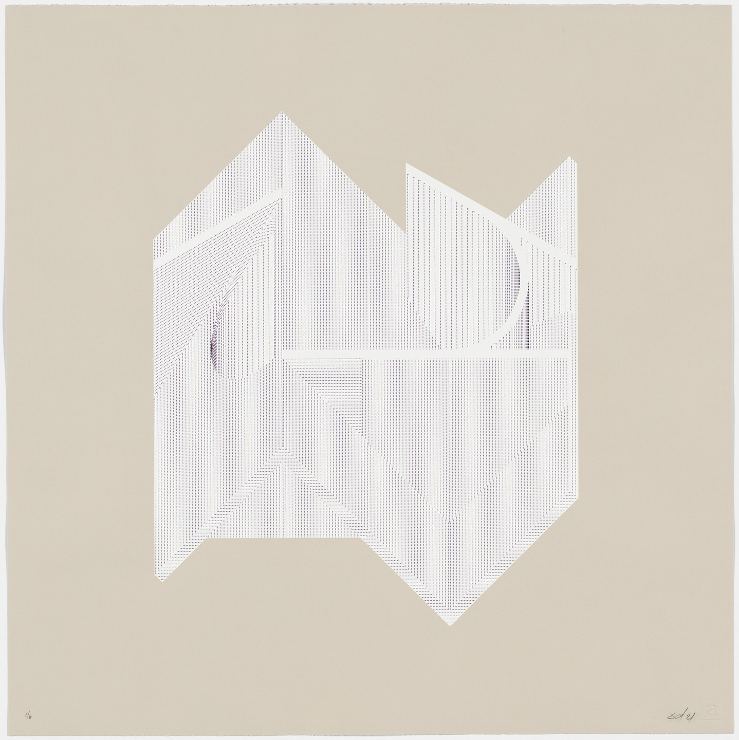 Sean Canty. Untitled #3, from the Drawing Doubles series. 2021