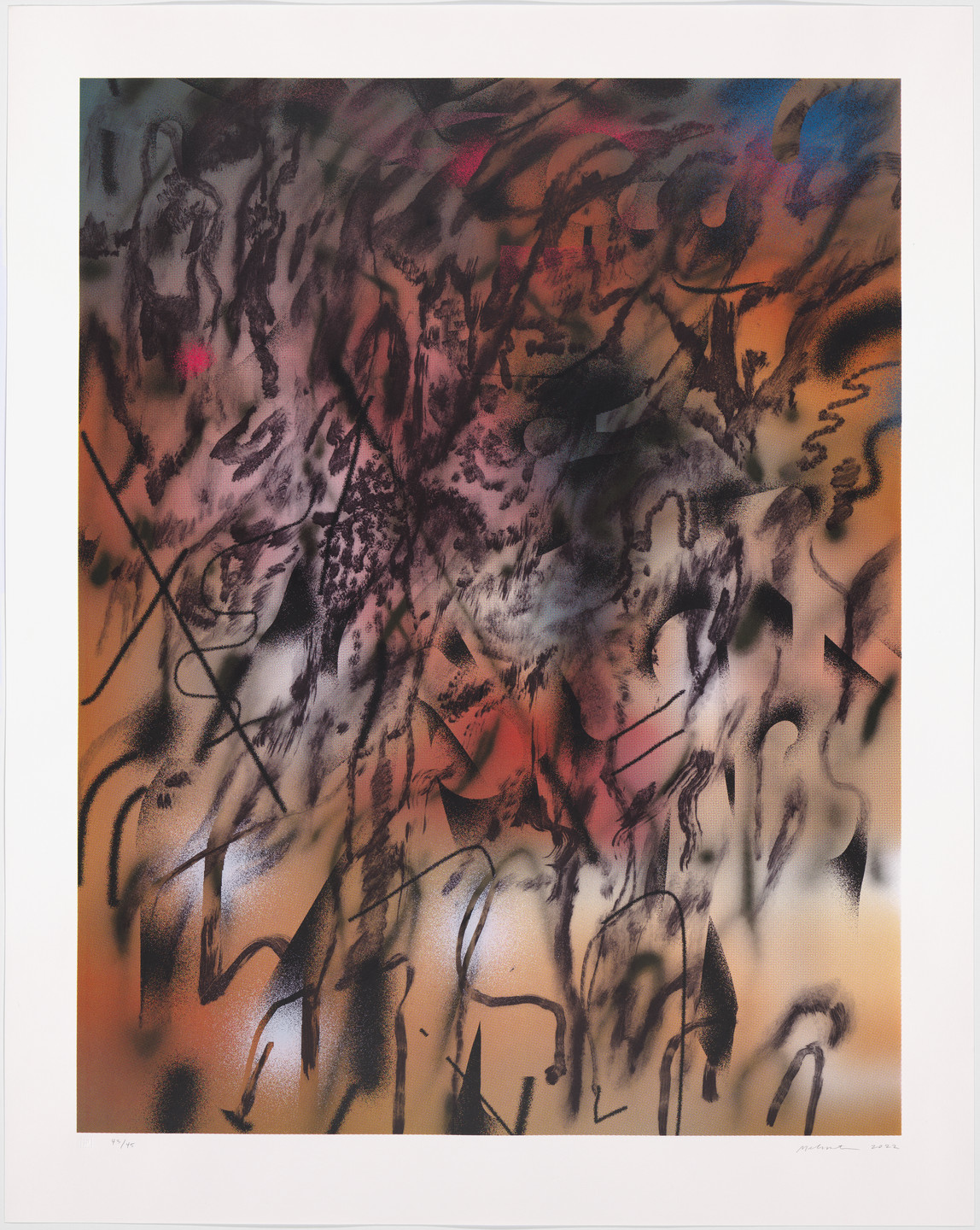 Julie Mehretu. Corner of Lake and Minnehaha. 2022