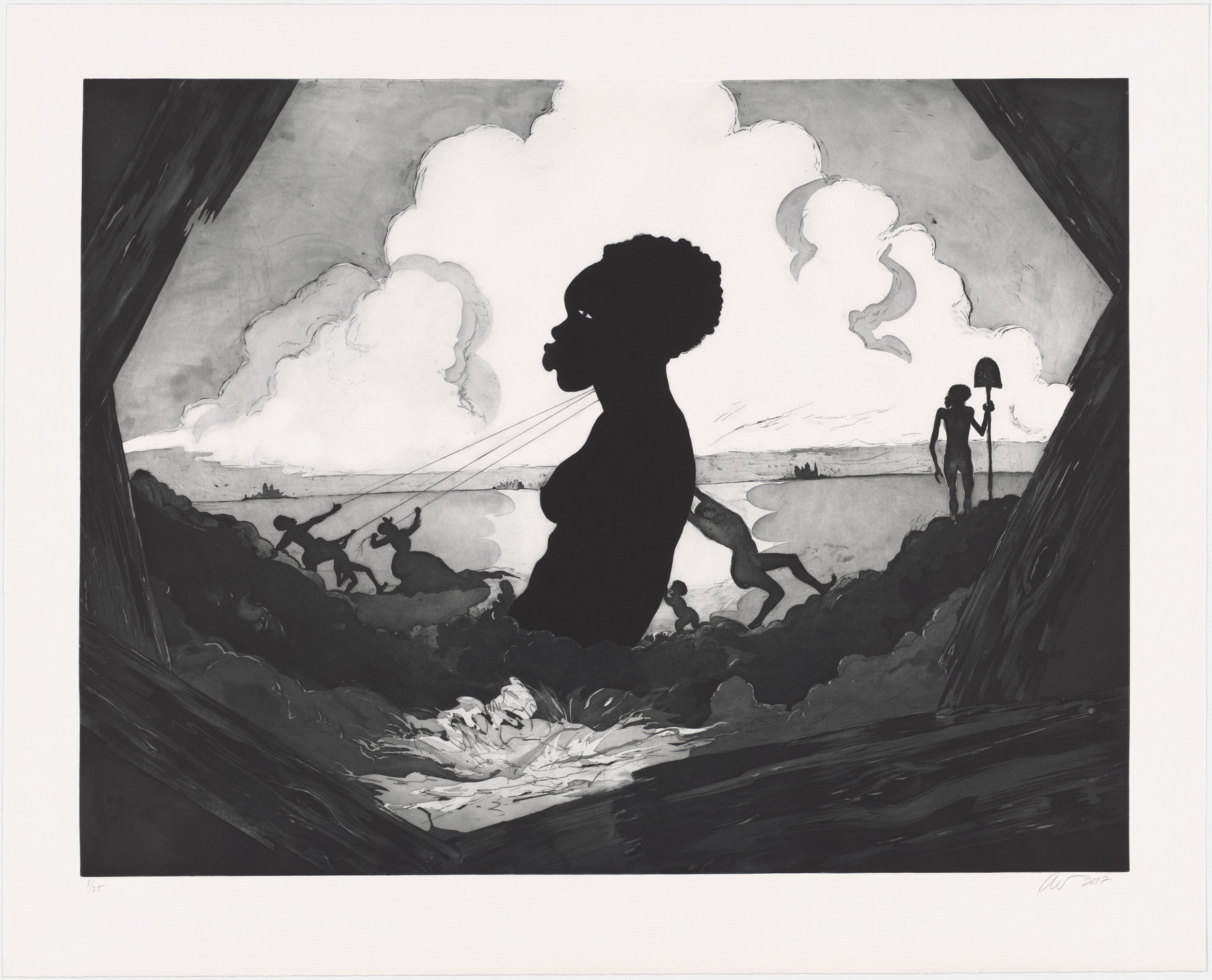 Kara Walker. Resurrection Story with Patrons. 2017