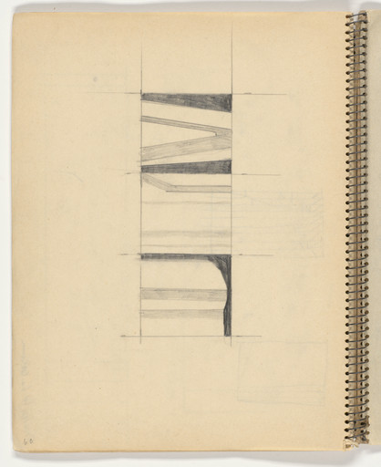Ellsworth Kelly. Sketchbook #13, Meschers. 1950