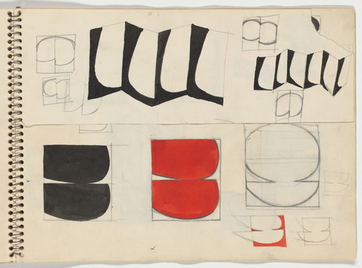 Ellsworth Kelly. Sketchbook #24, New York City. 1954-55