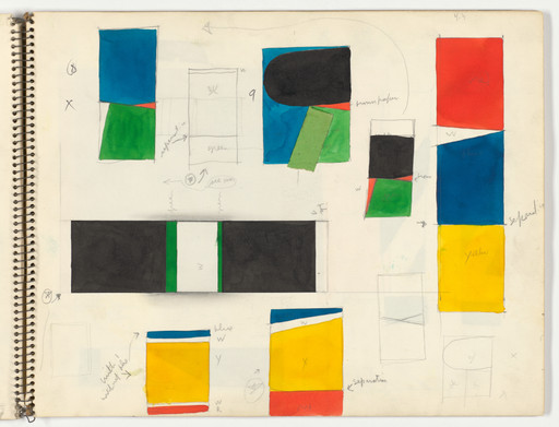 Ellsworth Kelly. Sketchbook #26, New York City. 1954-56