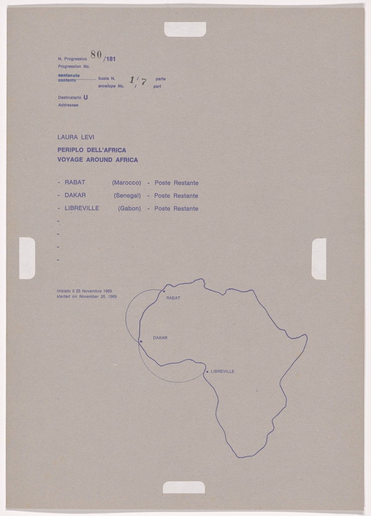 Progression No. 80 from Postal Dossier (Dossier postale)