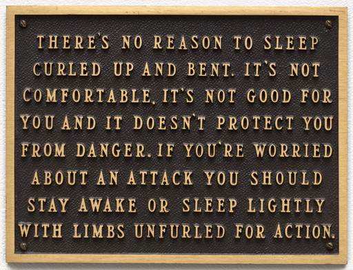 Living: There's no reason to sleep curled up...