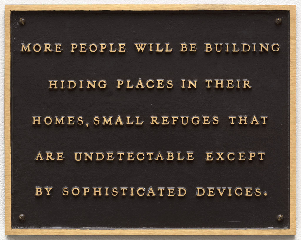 Living: More people will be building hiding places..., Jenny Holzer, 1980-82