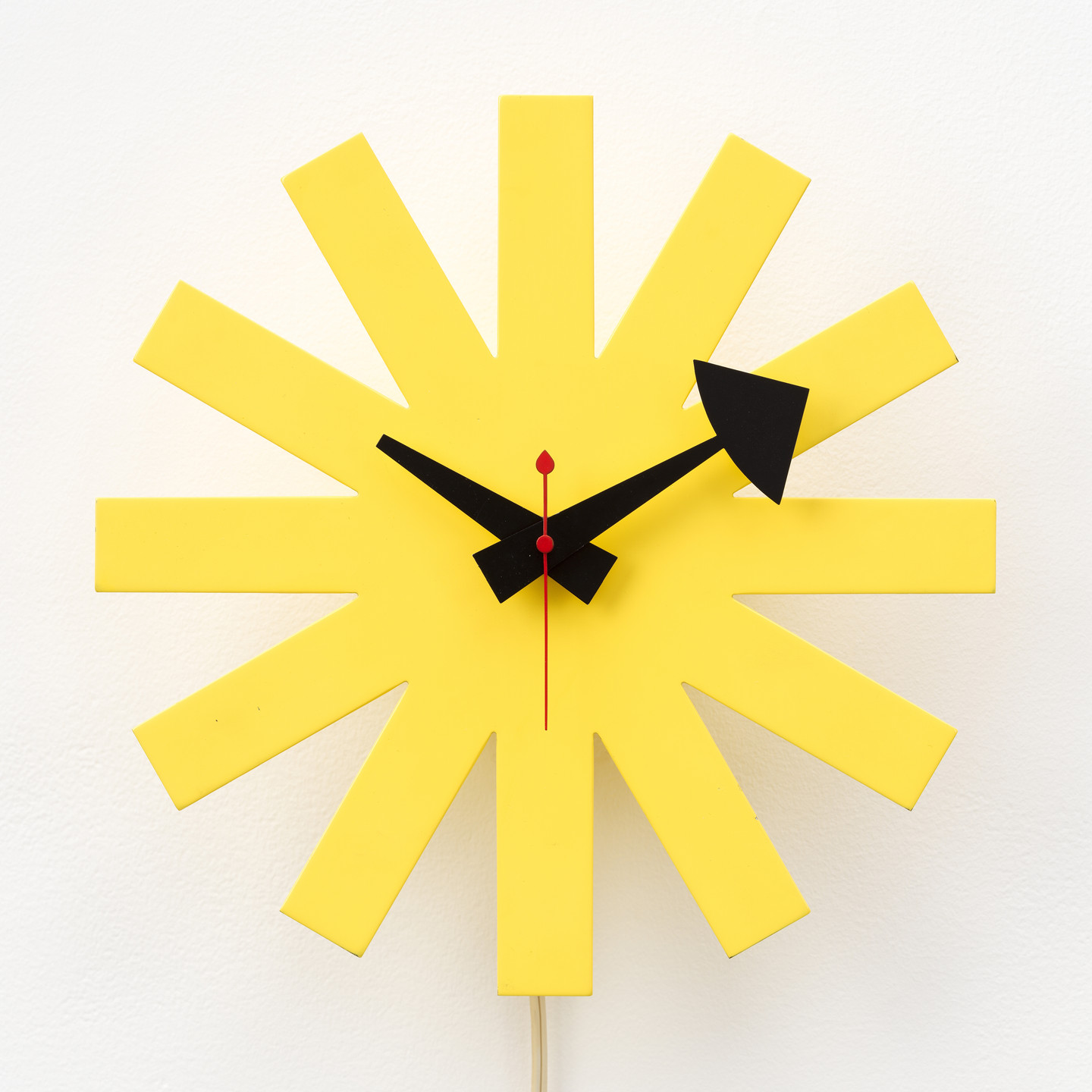 George Nelson, George Nelson Associates. Asterisk Wall Clock. 1950