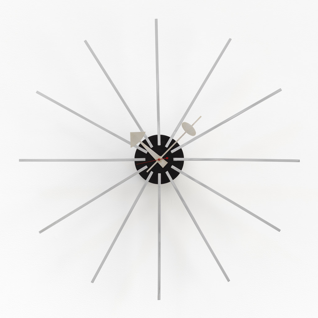 Spoke Clock (model 2227) by George Nelson Associates