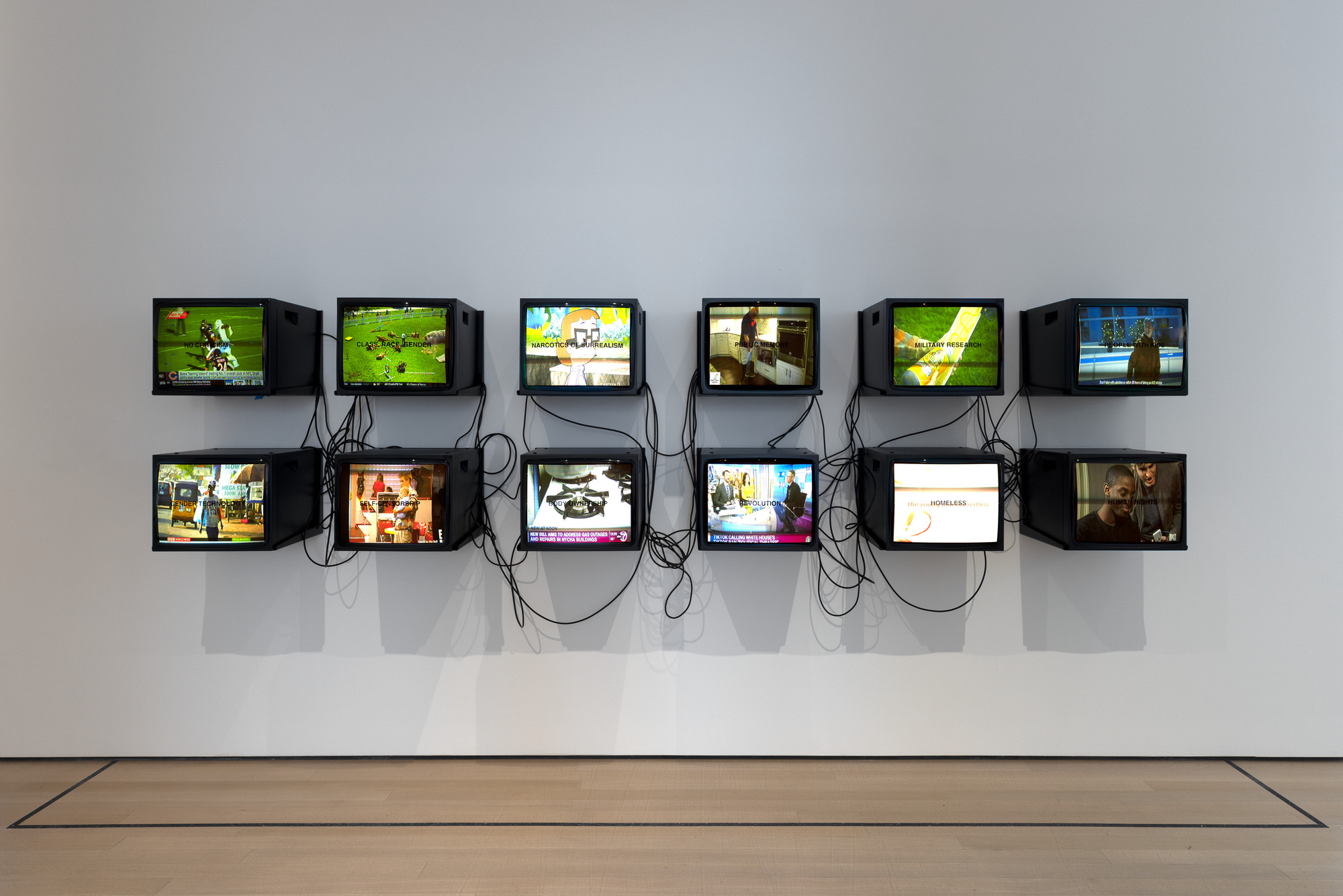 Gretchen Bender. TV Text and Image (Donnell Library Center Version). 1990