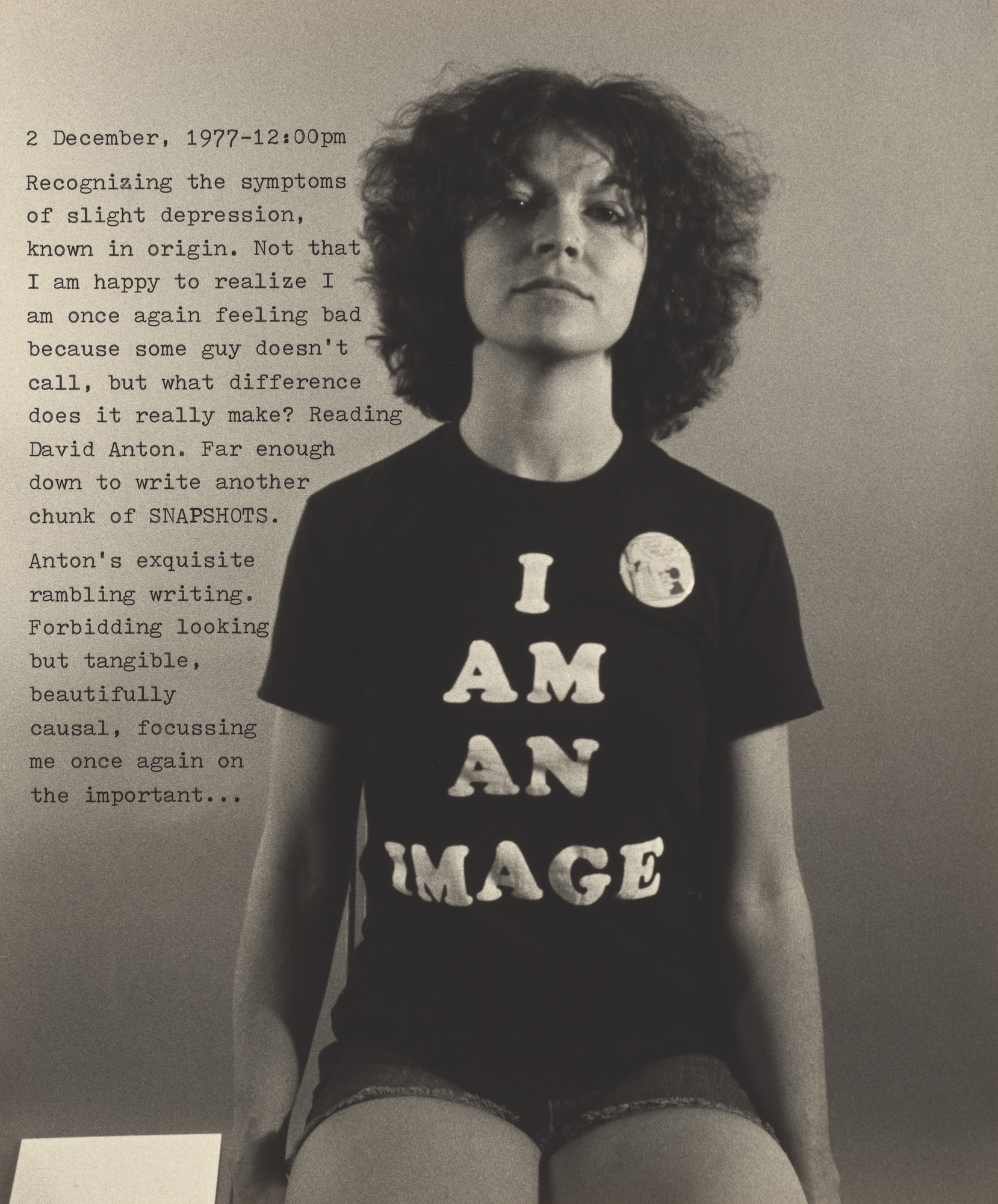 Donna-Lee Phillips. Fragments from a Visual Journal (2 December, 1977–12:00 pm)