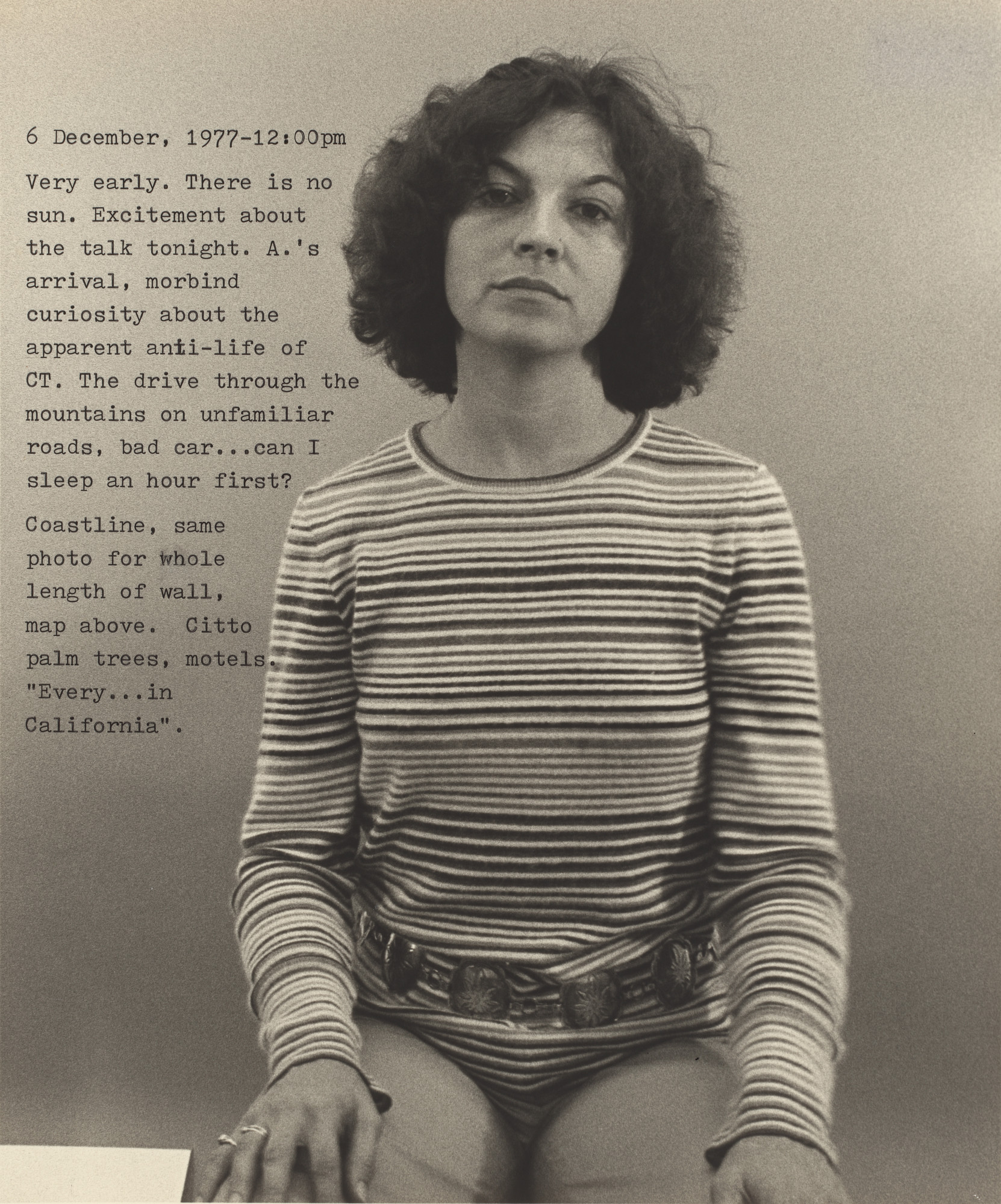 Donna-Lee Phillips. Fragments from a Visual Journal (6 December, 1977–12:00 pm)