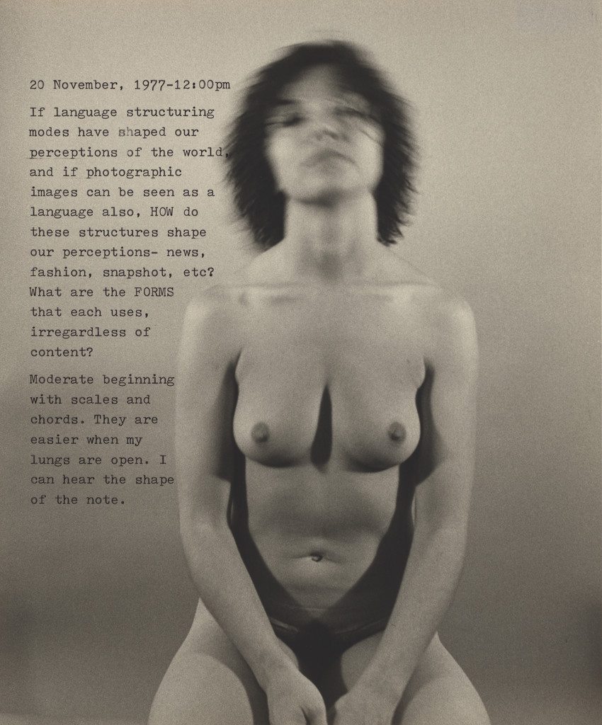 Fragments from a Visual Journal (20 November, 1977–12:00 pm)