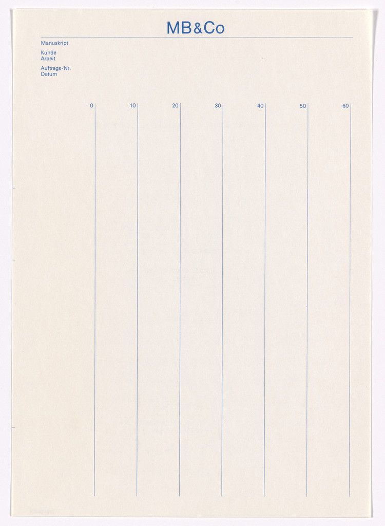 Josef Müller-Brockmann & Co. stationery