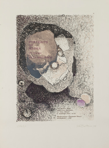 Geta Brătescu. Untitled from the portfolio Portraits of Medea (Portretele Medeei). 1979