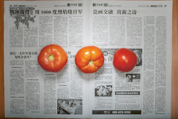 Chow and Lin, Stefen Chow, Huiyi Lin. The Poverty Line (Tomatoes) (China). 2010-2020