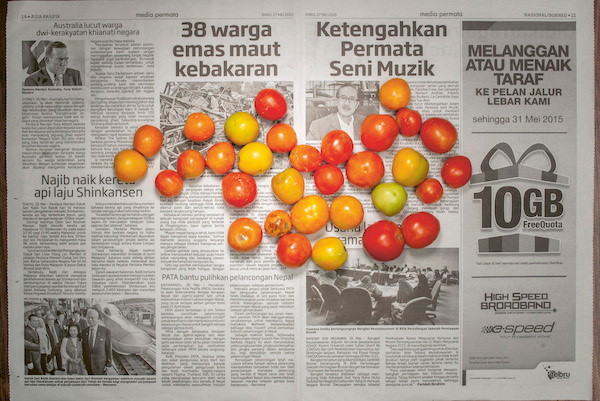 Chow and Lin, Stefen Chow, Huiyi Lin. The Poverty Line (Tomatoes) (Brunei). 2010-2020