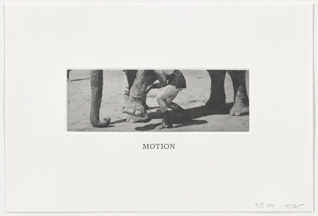 Motion from Some Narrow Views: (Either Tall or Wide) by John Baldessari