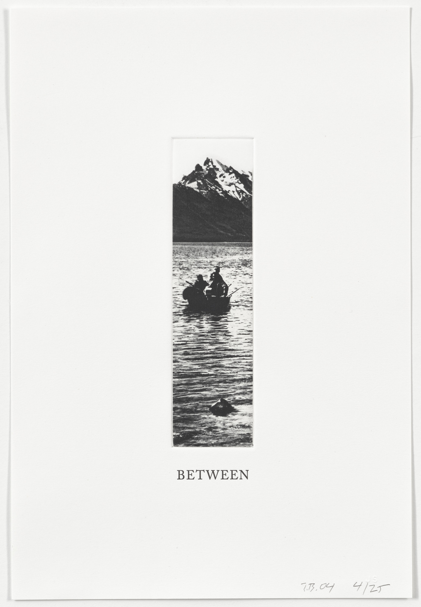 John Baldessari. Between from Some Narrow Views: (Either Tall or Wide)