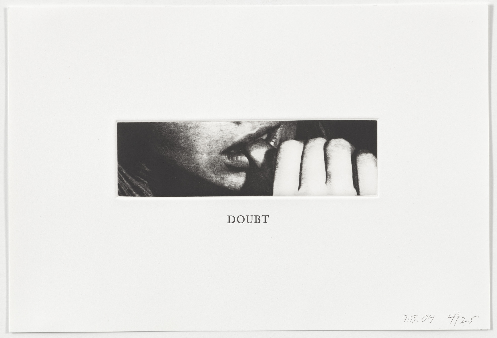 John Baldessari. Doubt from Some Narrow Views: (Either Tall or Wide)