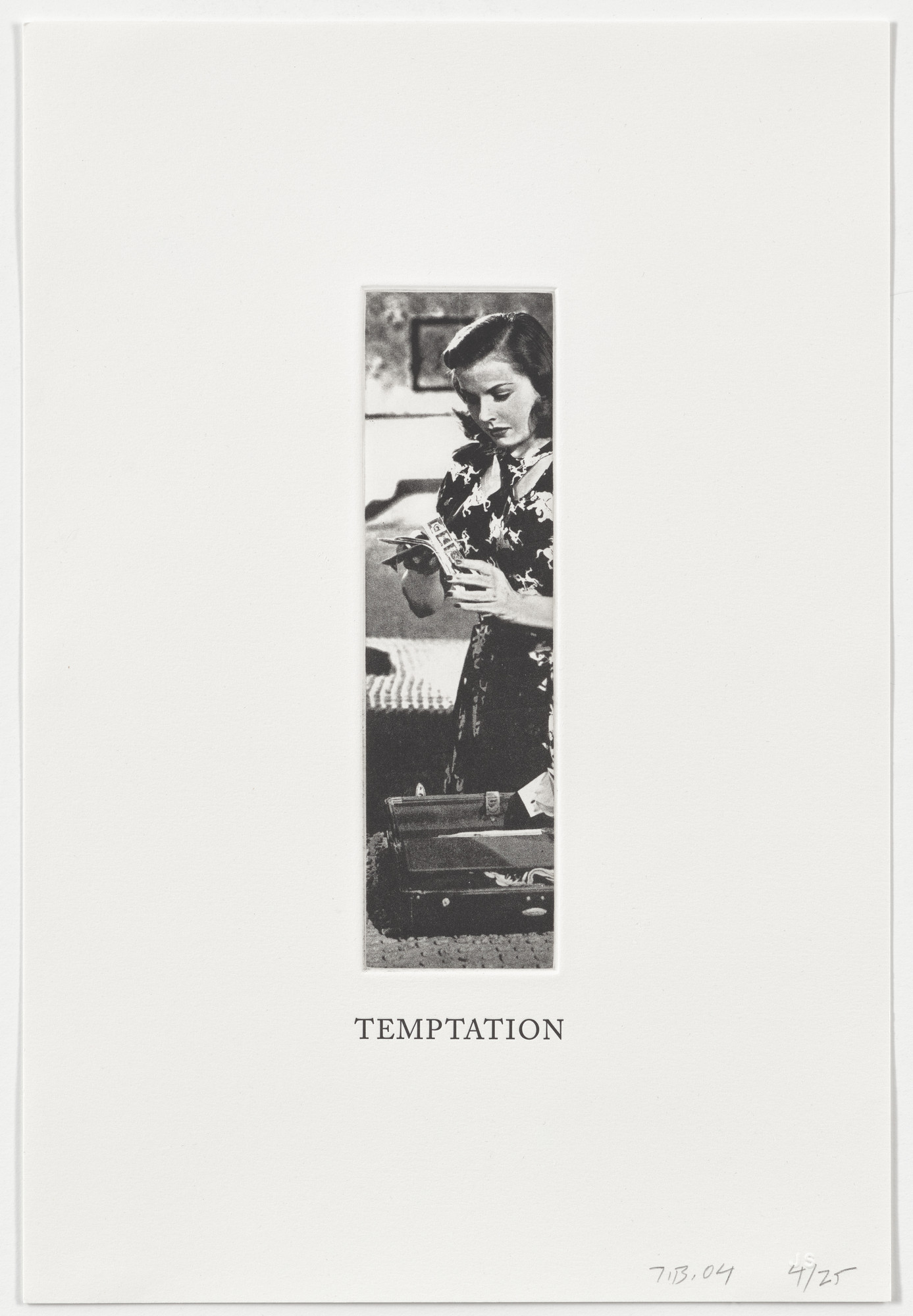 John Baldessari. Temptation from Some Narrow Views: (Either Tall or Wide)