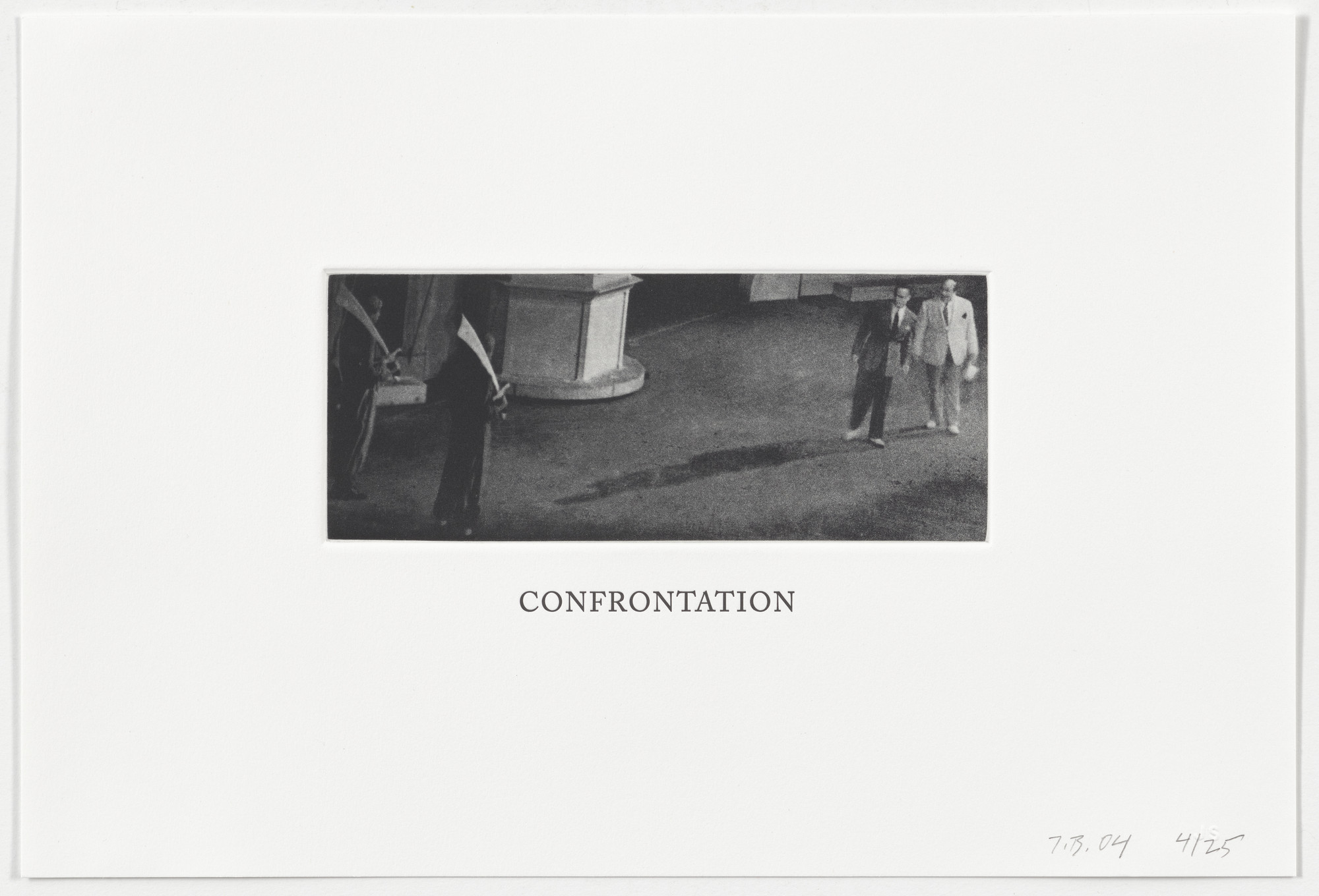 John Baldessari. Confrontation from Some Narrow Views: (Either Tall or Wide)