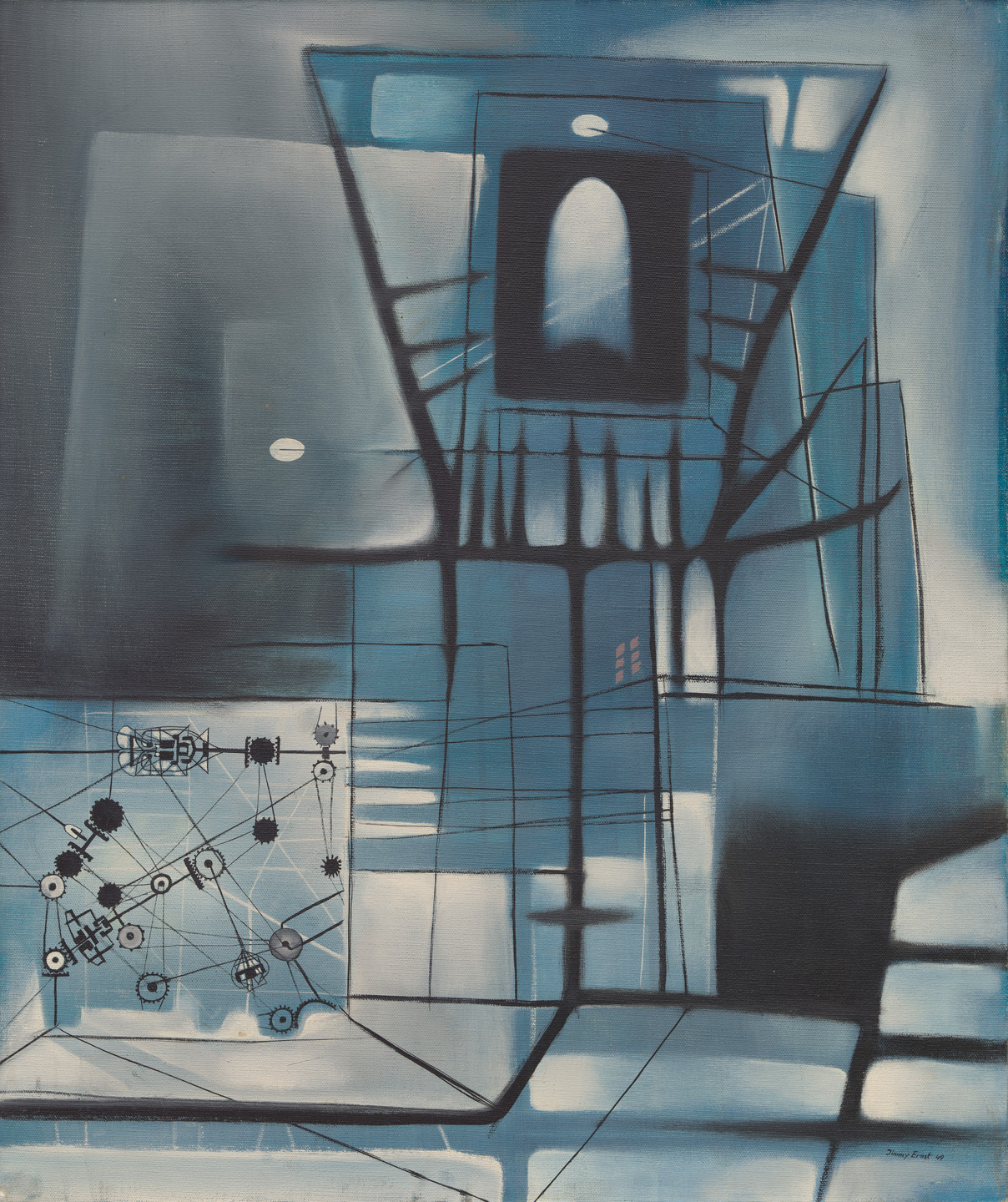 Jimmy Ernst. A Time for Fear. 1949