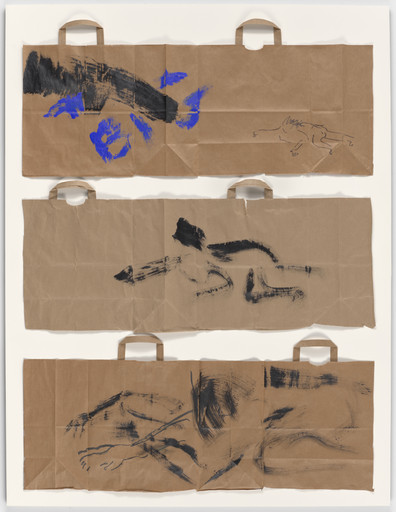 Simone Forti. Figure Bag Drawings. 2020