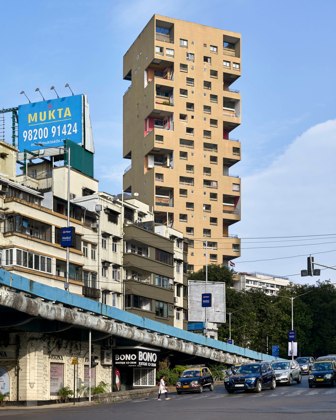 Randhir Singh, Charles Correa. Kanchanjunga Apartments at Cumbala Hill, Mumbai, India,. 2020–2021