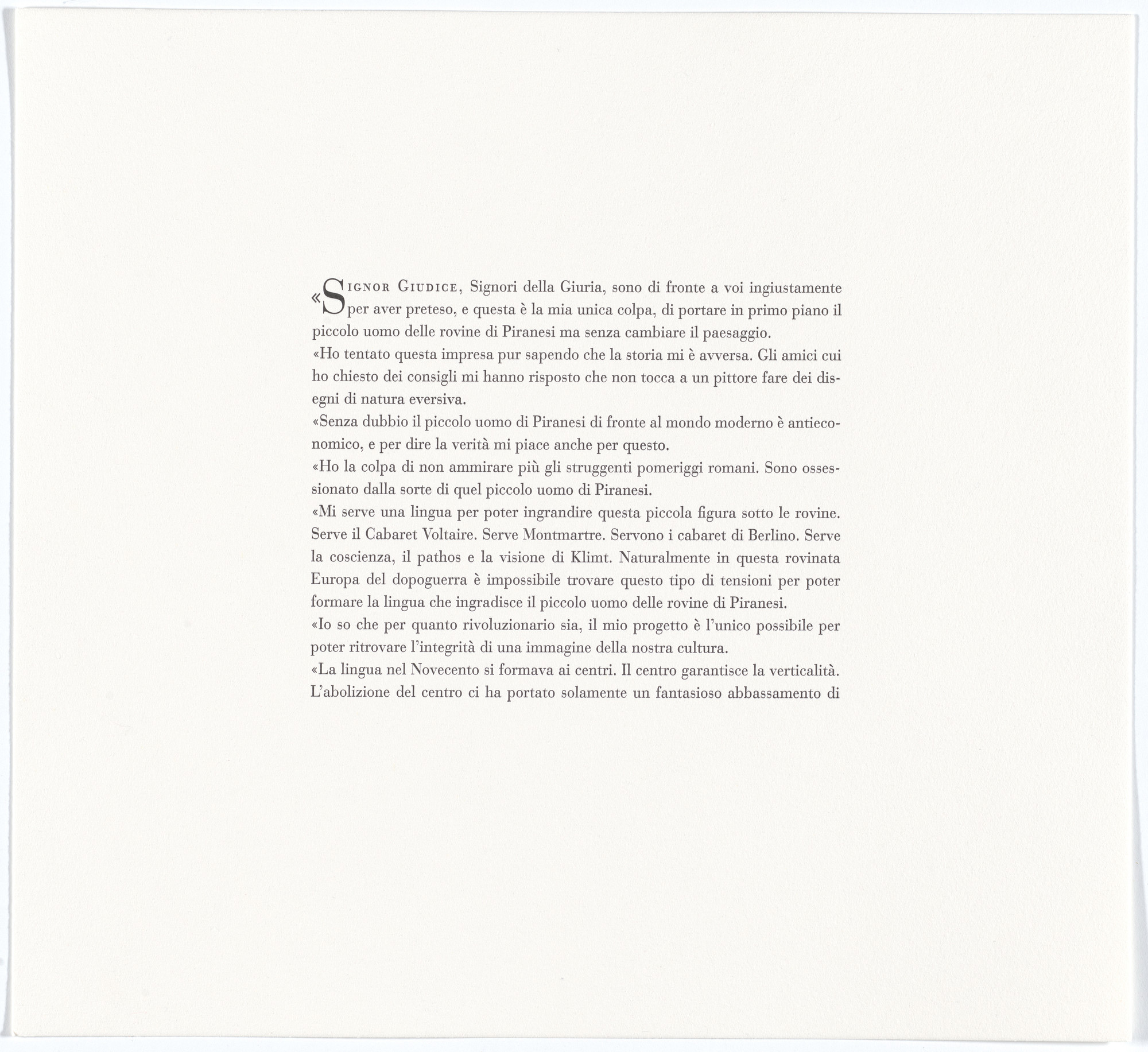 Jannis Kounellis. Untitled from 1999
