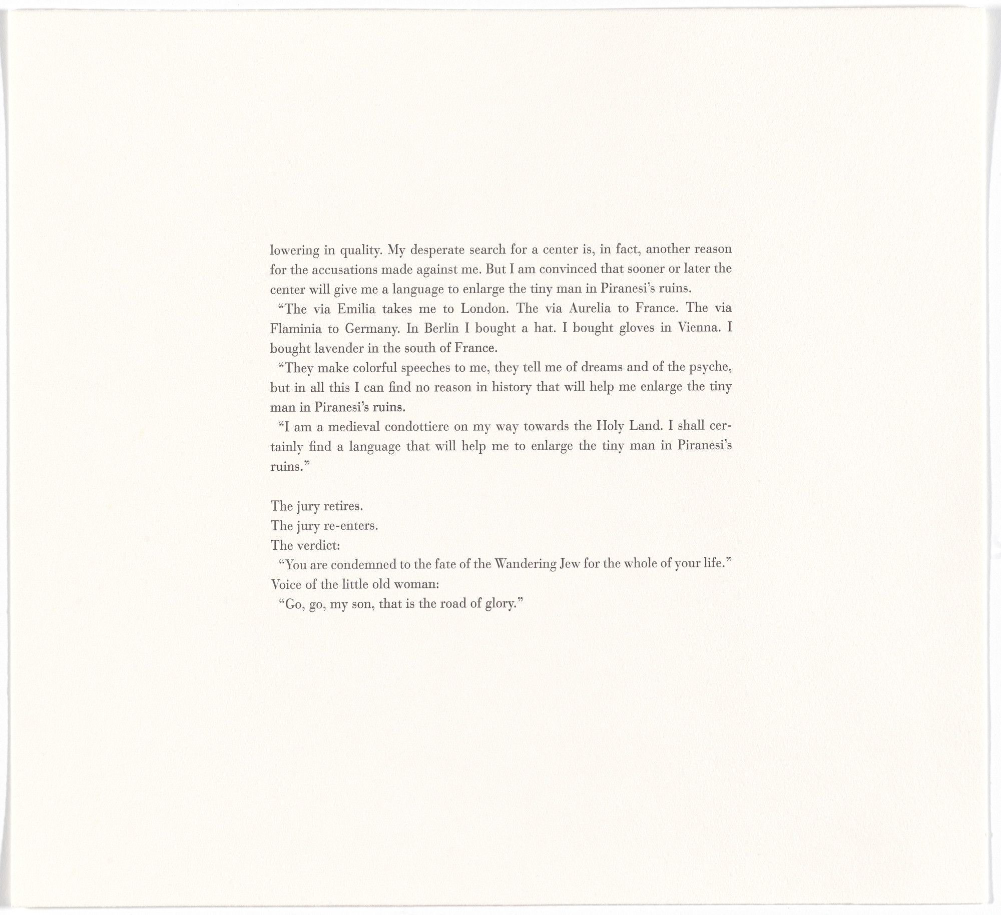 Jannis Kounellis. Untitled from 1999