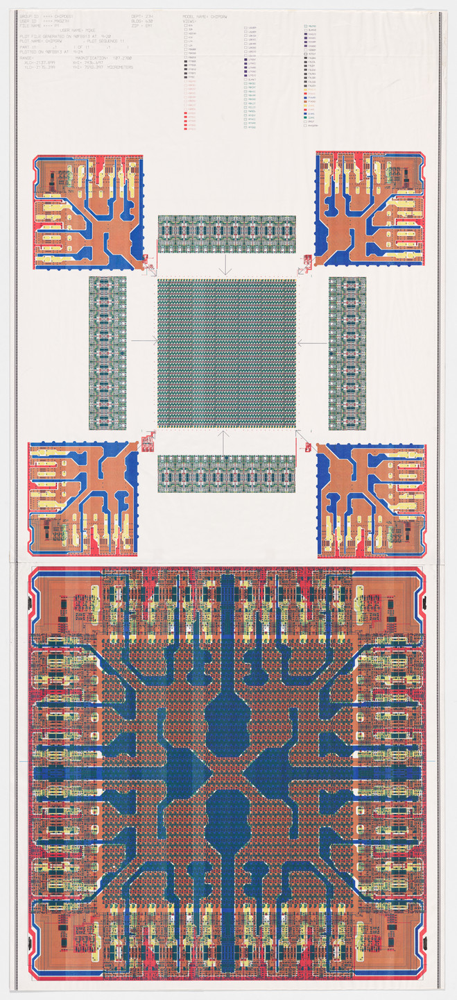 Sam Lucente. Diagram of Logic Chip. 1986