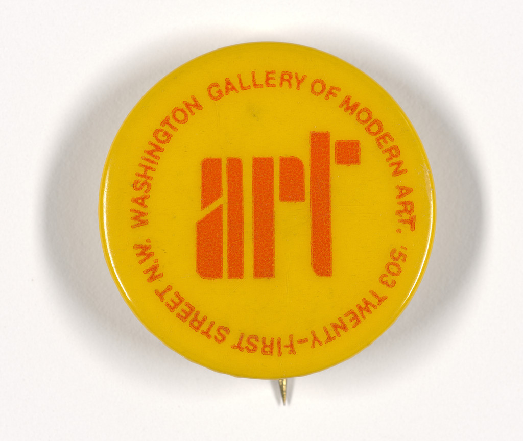 Button for the Washington Gallery of Modern Art