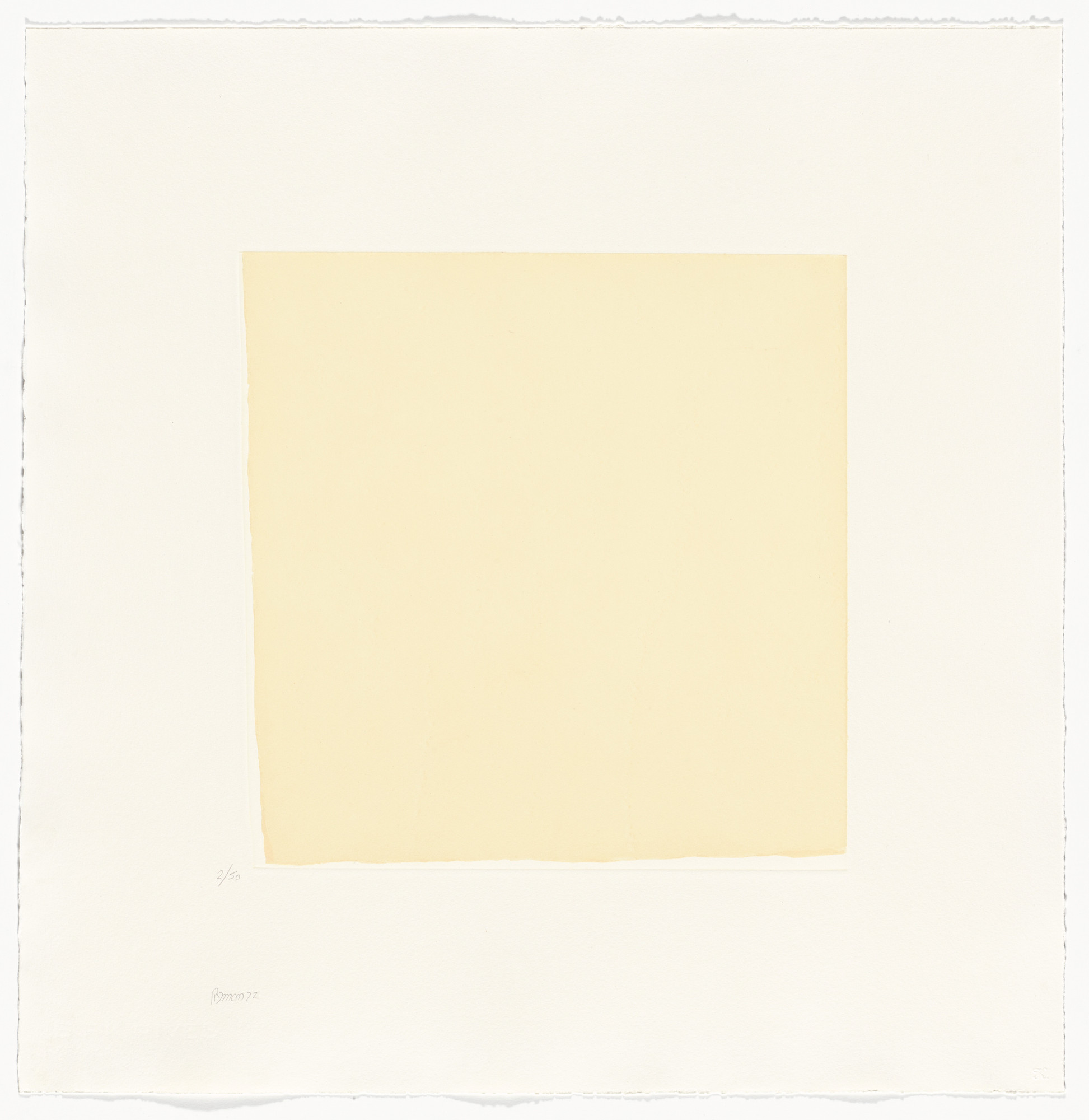 Robert Ryman. Untitled from Seven Aquatints