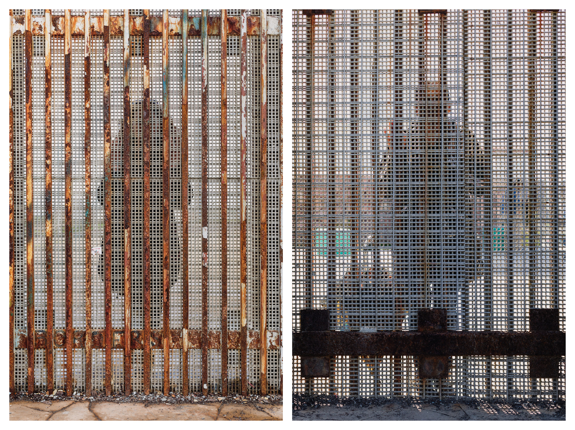 Alejandro Cartagena. Daughter on the USA-Mexico Border Wall, at Friendship Park, California., Mother on the Mexico-USA Border Wall, Friendship Park, Playas de Tijuana, Mexico.