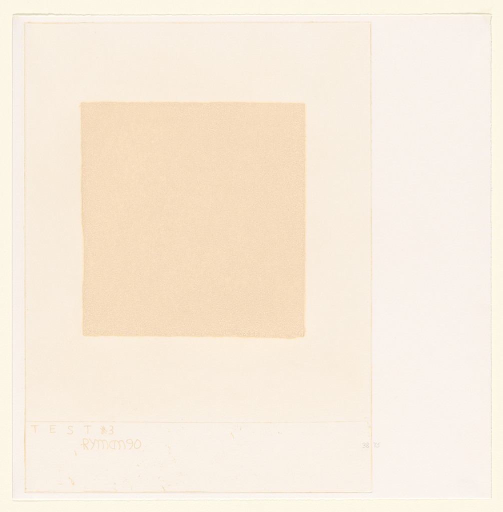Test Plate #3 from portfolio BAM 3, Robert Ryman, 1990