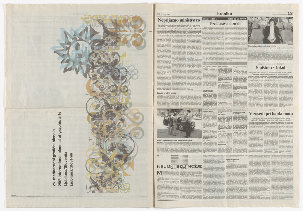 Untitled from Museum in Progress project Cooperation Ljubljana, Liam Gillick, 2003