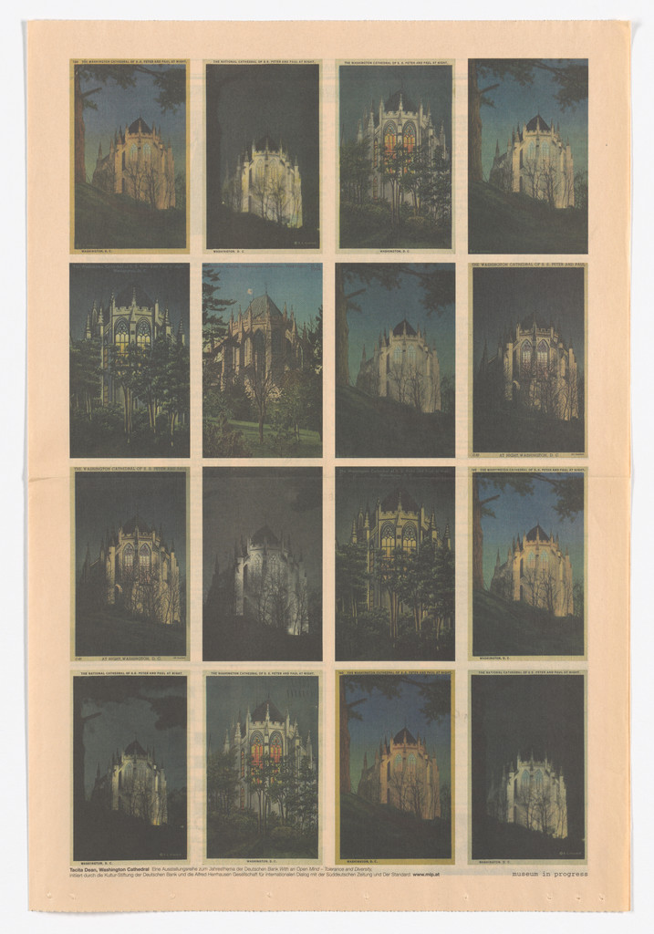 Washington Cathedral from the Museum in Progress project With an Open Mind - Tolerance and Diversity, Tacita Dean, 2002