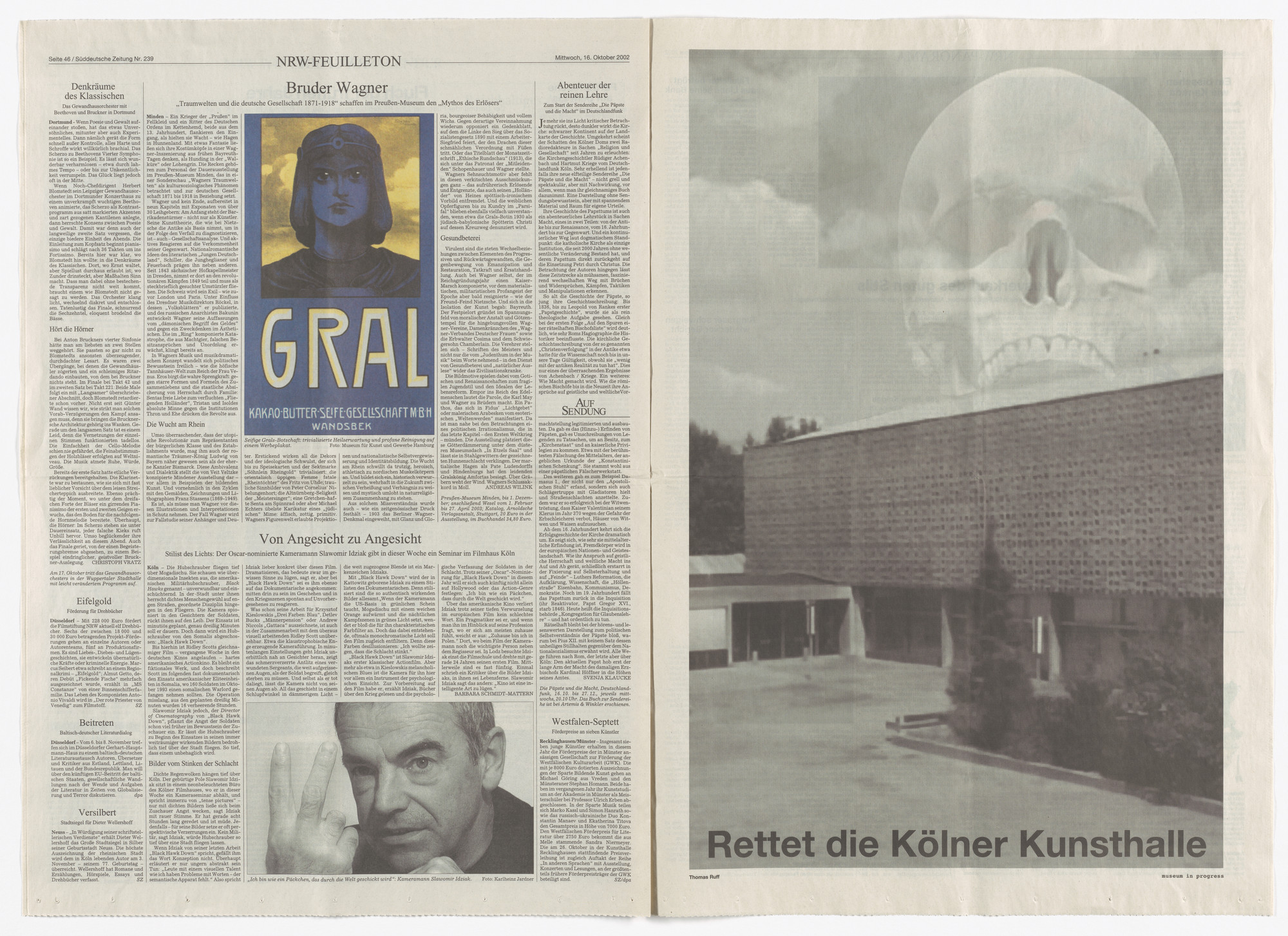 Thomas Ruff. Untitled from the Museum in Progress project Interventions in progress