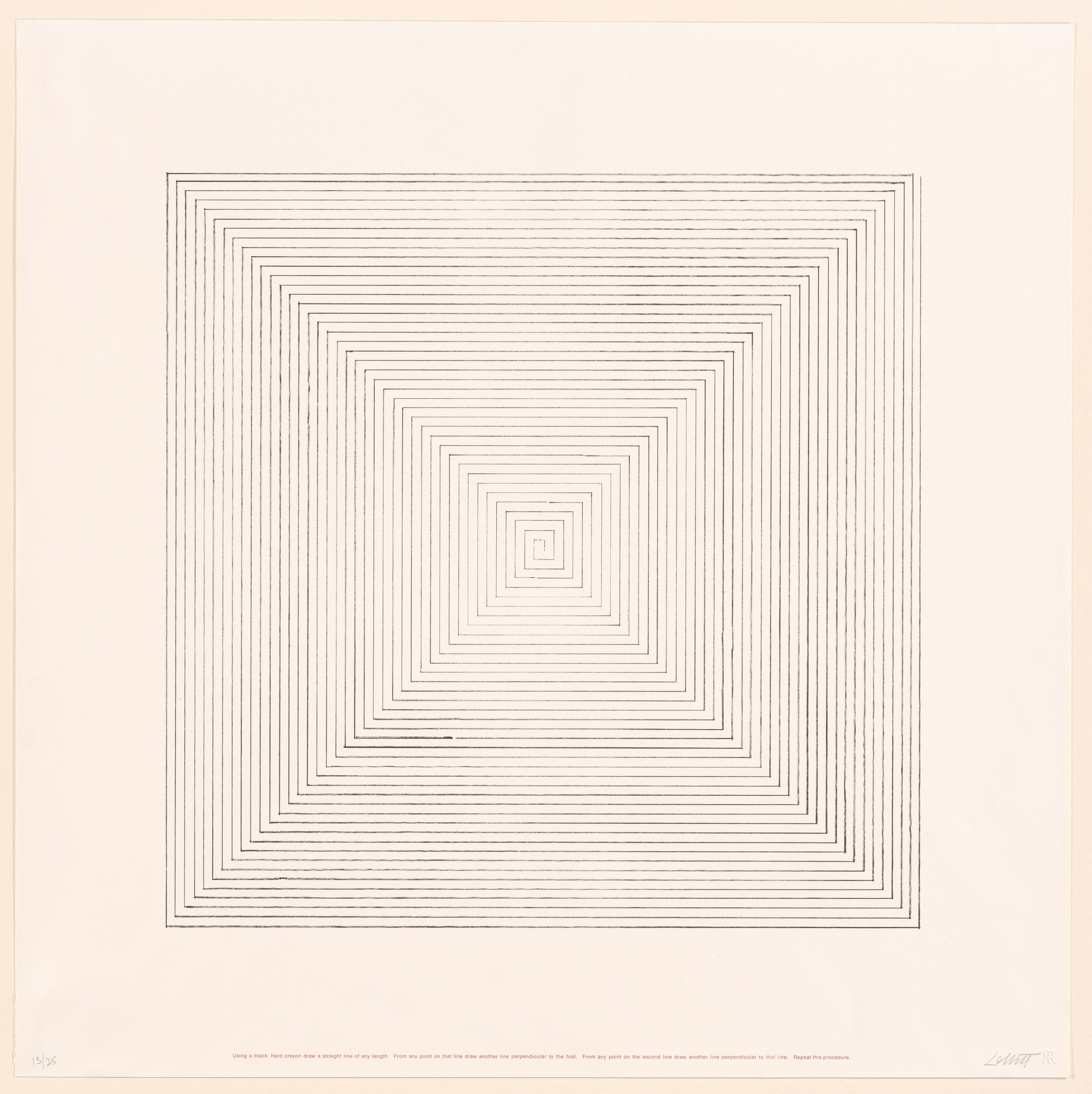 Sol LeWitt. Untitled from Work from Instructions