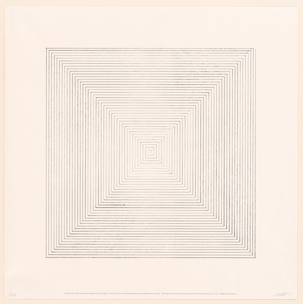 Untitled from Work from Instructions, Сол Ле Витт, 1971
