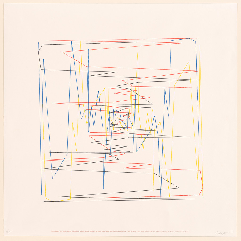 Untitled from Work from Instructions, Сол Ле Витт, 1971