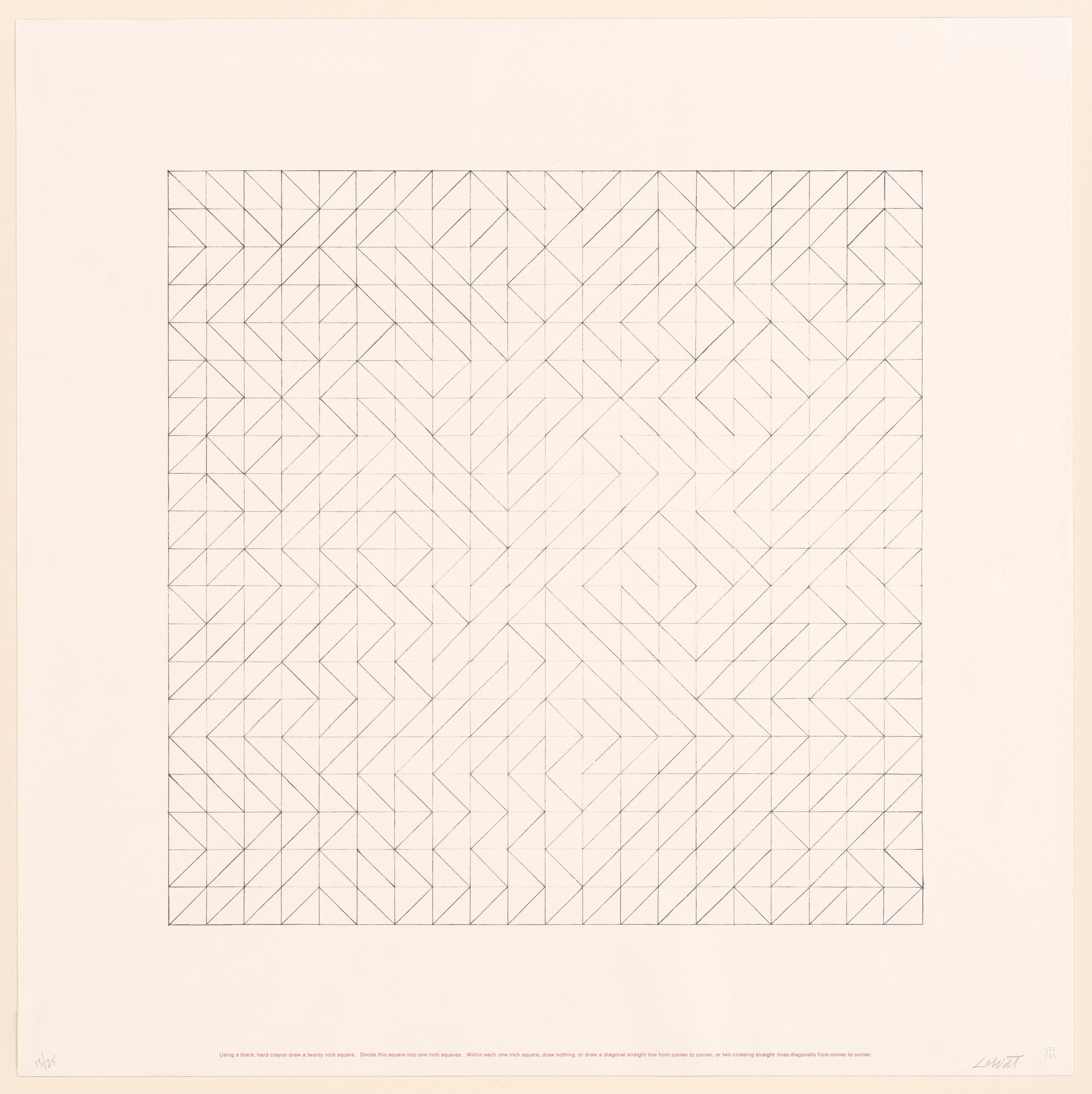 Sol LeWitt. Untitled from Work from Instructions