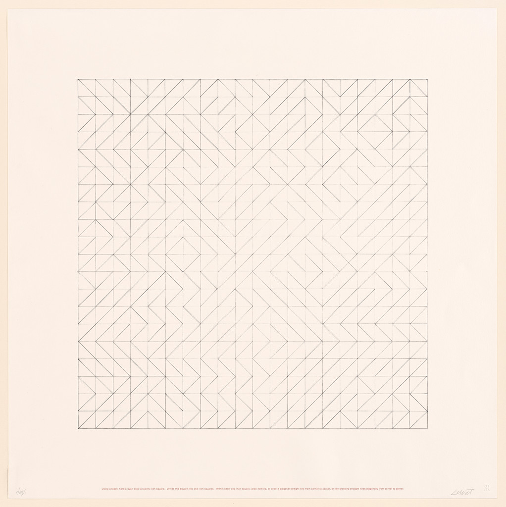 Untitled from Work from Instructions, Сол Ле Витт, 1971