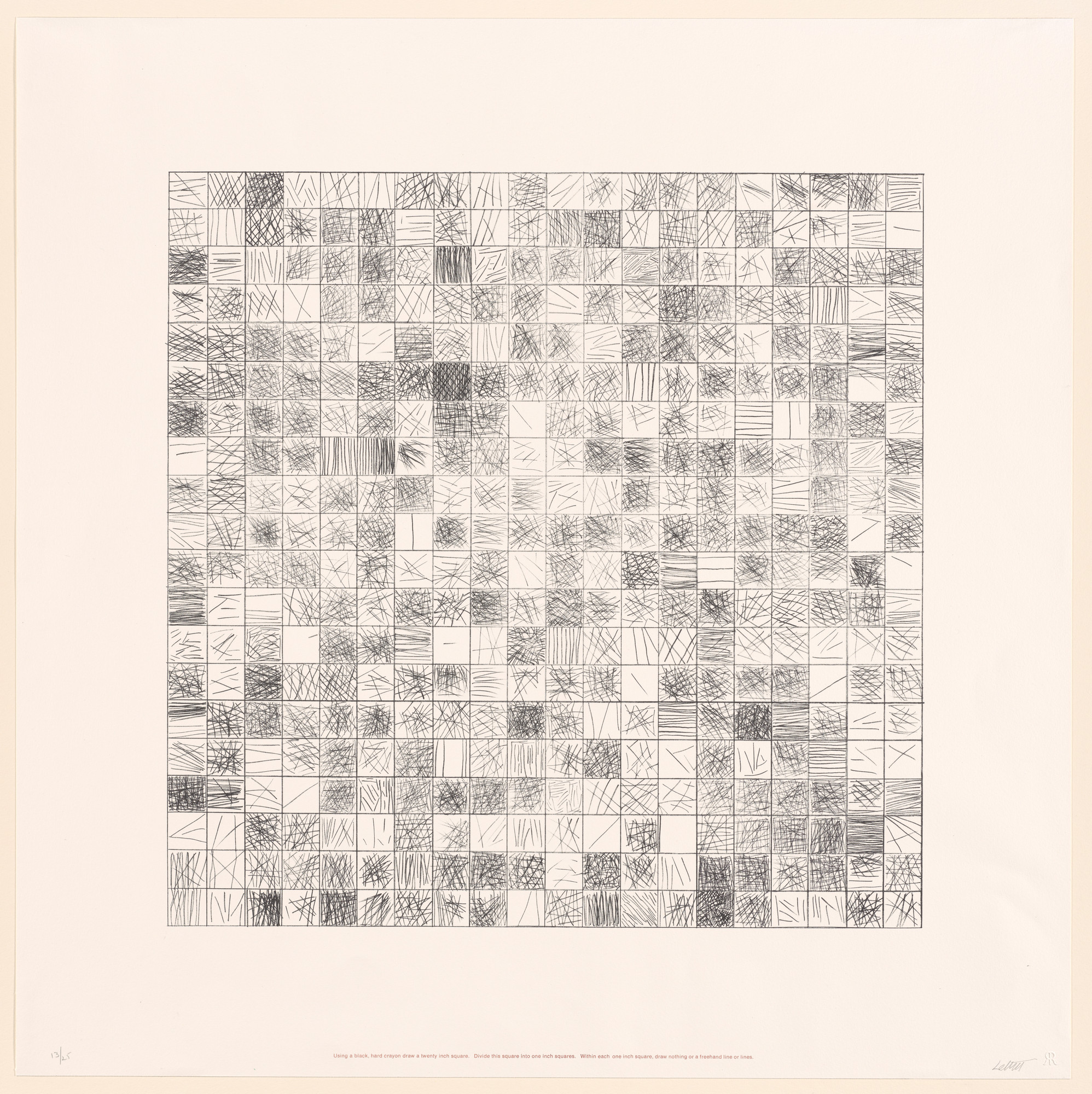 Sol LeWitt. Untitled from Work from Instructions
