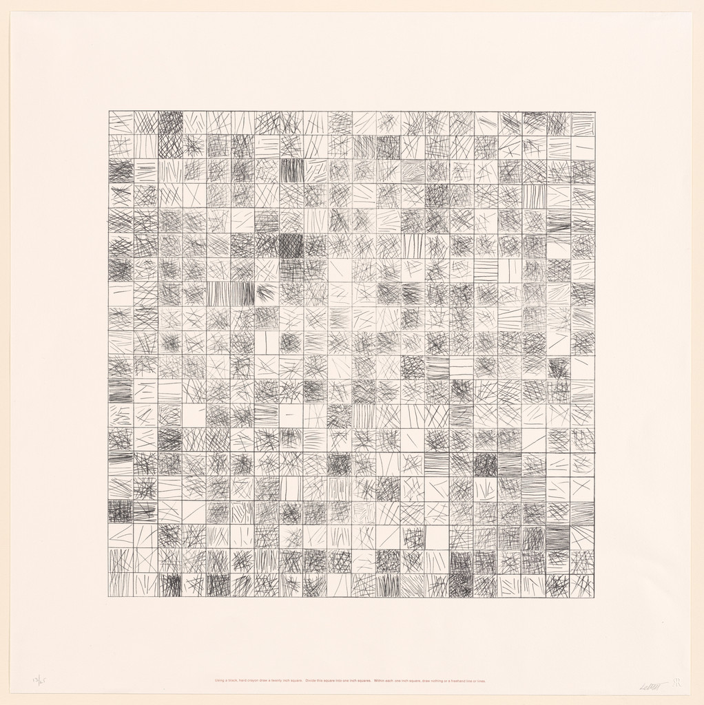 Untitled from Work from Instructions, Сол Ле Витт, 1971