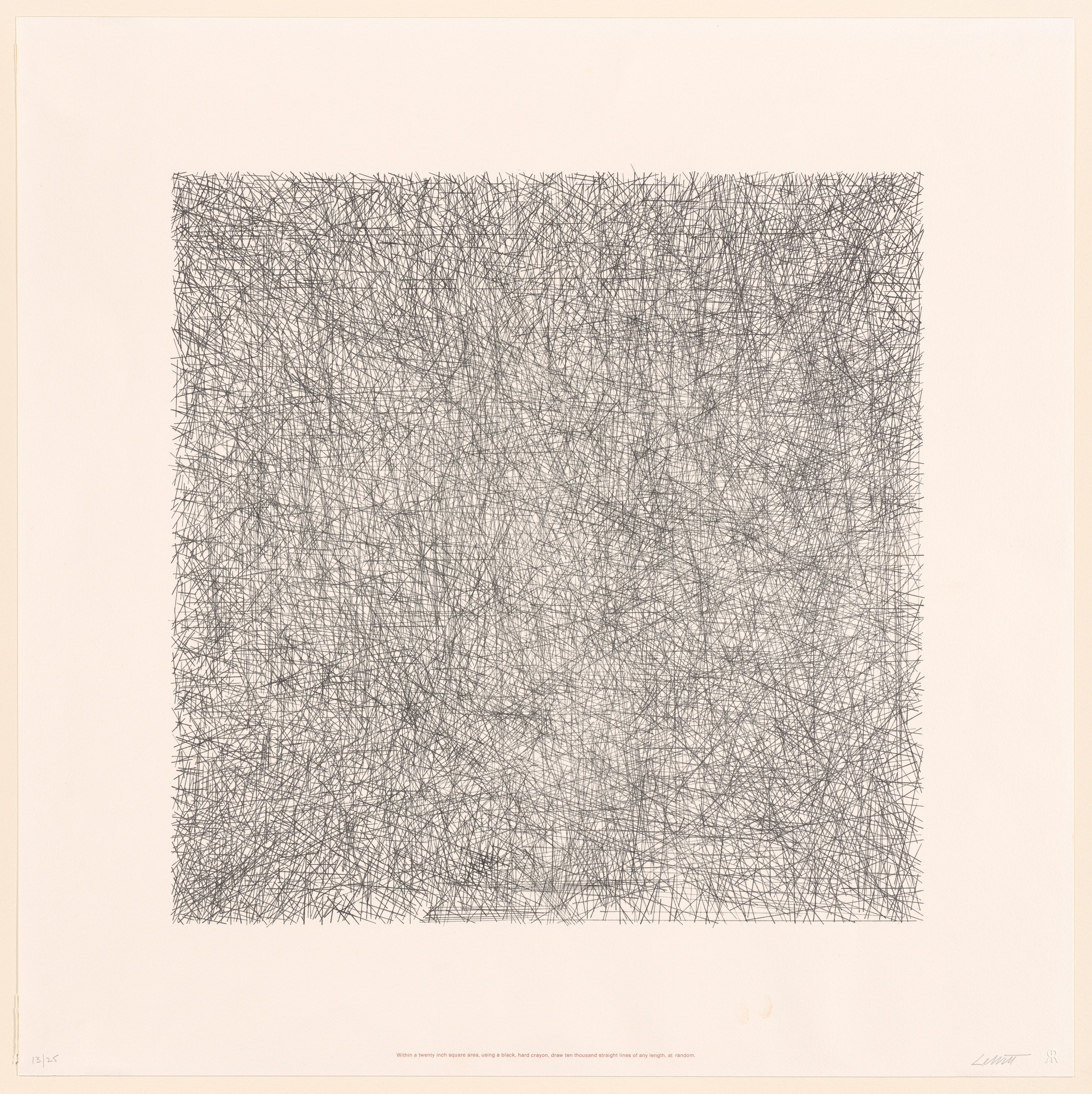 Sol LeWitt. Untitled from Work from Instructions